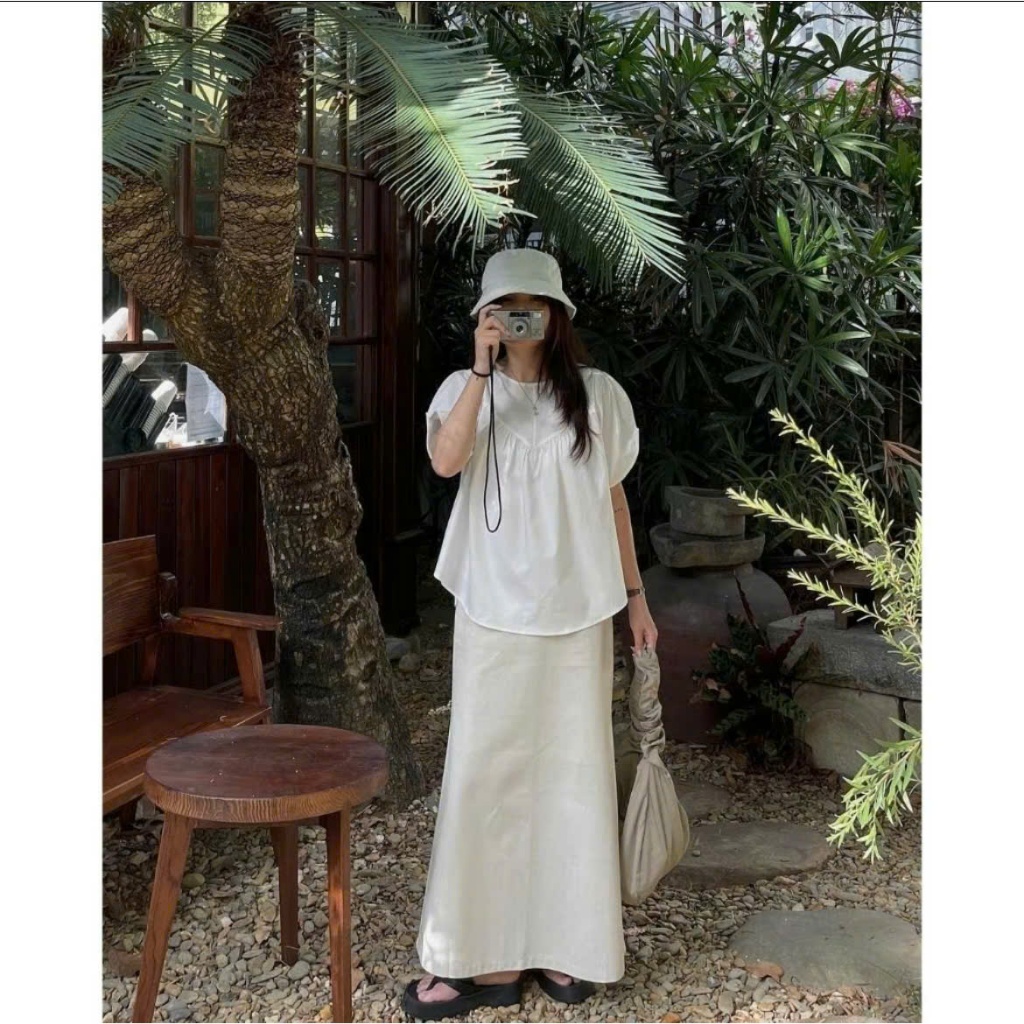 Chân Váy Dài Xòe BigSize Dáng Xuông dài 93 cm có 2 lớp (size xs đến 3xl )lynx SE