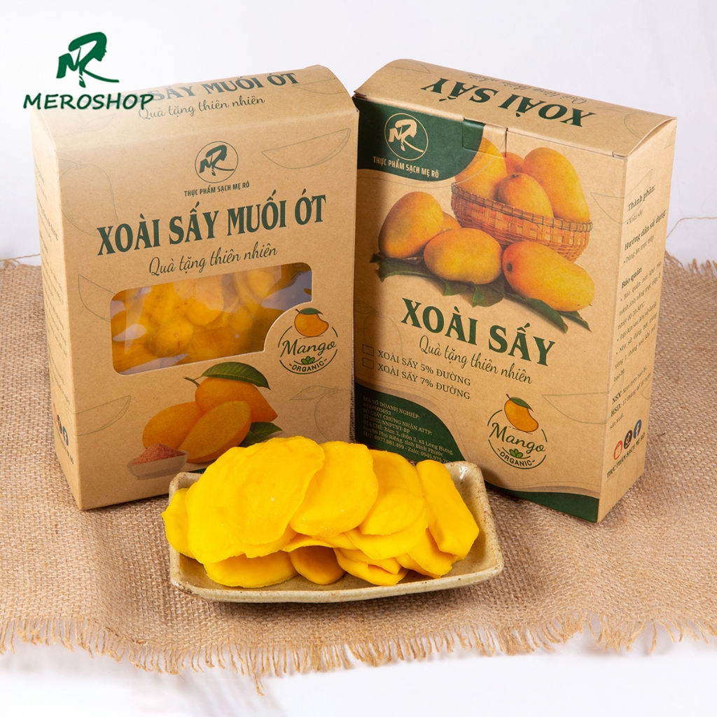 Combo 1kg Xoài sấy dẻo Mẹ Rô. Có hồ sơ công bố, xuất hóa đơn công ty đầu đủ