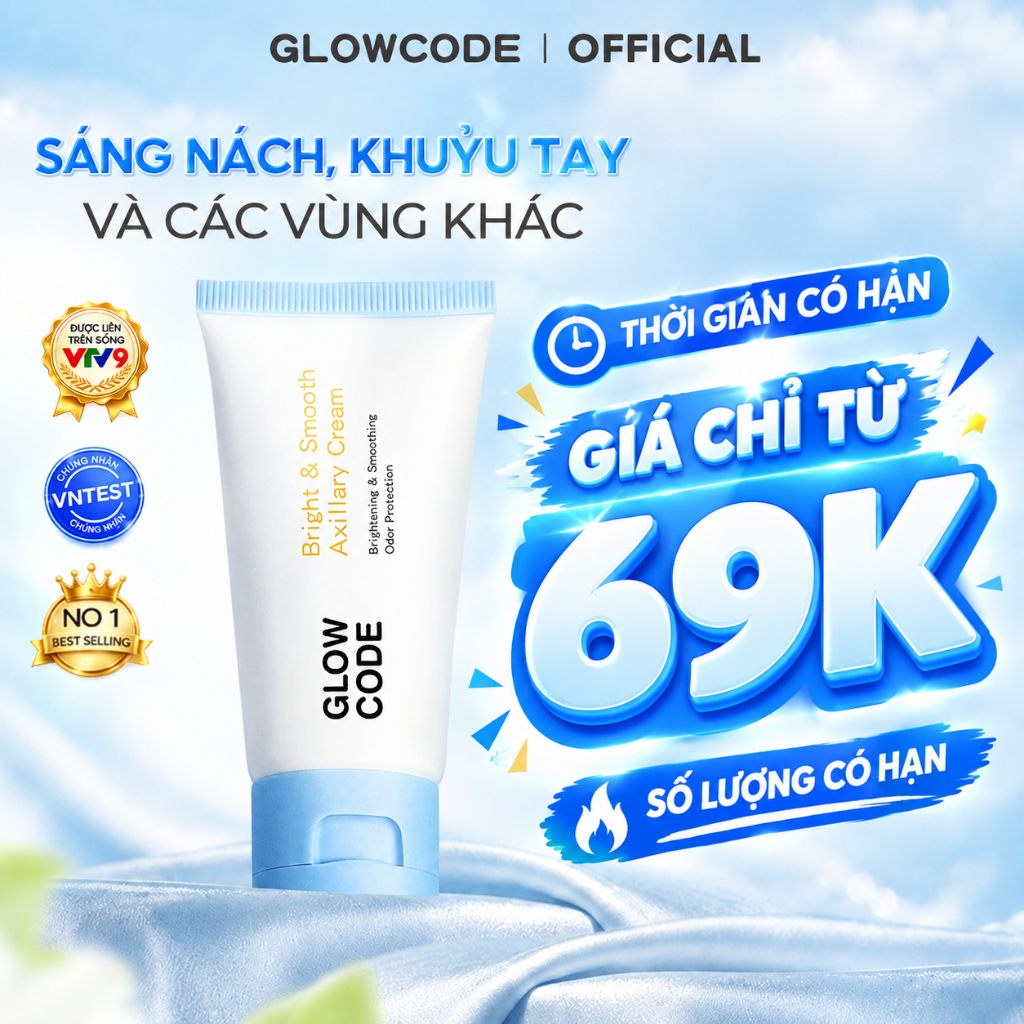 [GIẢM 30%] Kem Body Trắng Da Glowcode Dưỡng Trắng Nách Giảm Thâm Nách Khuỷu Tay 