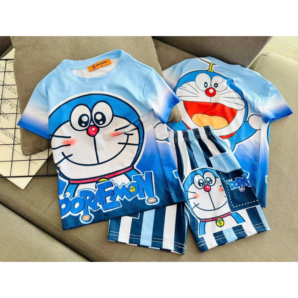[8-40Kg] Đồ bộ bé trai người nhện, Labubu, siêu nhân 3D HOT TREND chất vải dày m