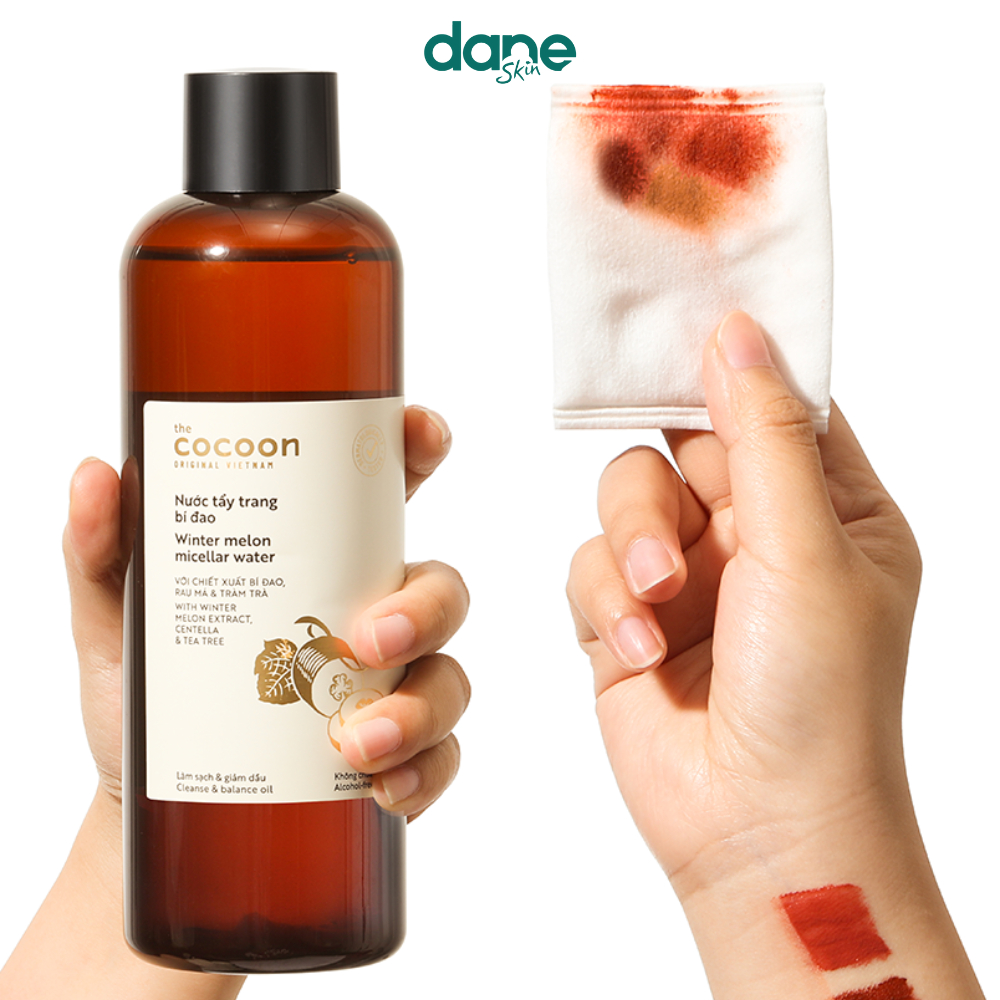 Nước tẩy trang Cocoon bí đao 500ml -Giúp làm sạch lớp make up và kiểm soát dầu t